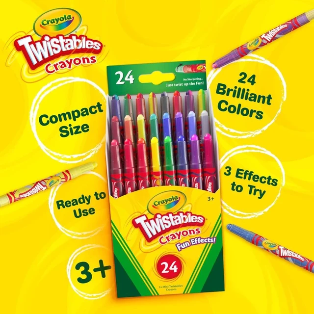 Alt view image 7 of 7 - Crayola Twistables Crayons (24ct) for Kids, Ages 3-5, Boys & Girls
