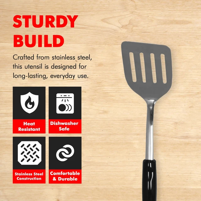 Alt view image 6 of 7 - Chef Craft 13.5-Inch Stainless Steel Heavy Duty Turner/Spatula