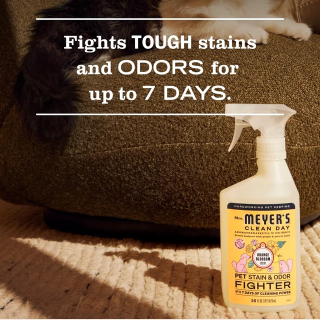 Alt view image 3 of 6 - 16oz Mrs. Meyer's Clean Day Pet Stain & Odor Fighter, Orange Blossom Scent