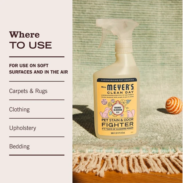 Alt view image 5 of 6 - 16oz Mrs. Meyer's Clean Day Pet Stain & Odor Fighter, Orange Blossom Scent