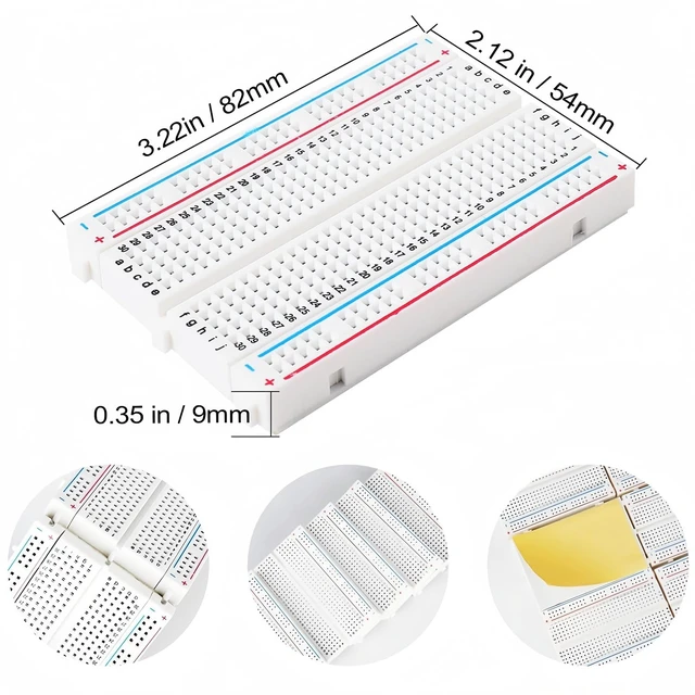 Alt view image 5 of 7 - REXQualis Electronics Basic Kit with Power Supply Module, Breadboard, Jumper Wire, LED, Resistor, 300+ PCS Sensors and Components for Electronics Projects