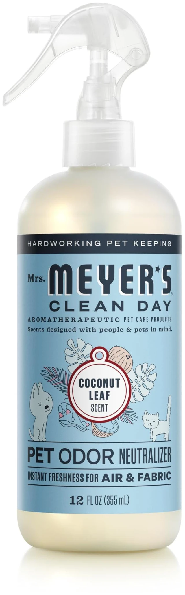 Main image of Mrs. Meyer's Clean Day Pet Odor Neutralizer, Coconut Leaf Scent, 12oz