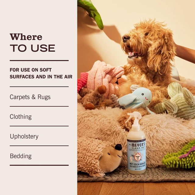 Alt view image 5 of 6 - Mrs. Meyer's Clean Day Pet Odor Neutralizer, Coconut Leaf Scent, 12oz
