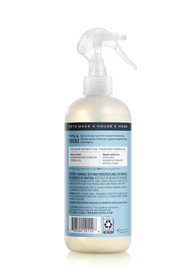 Alt view image 3 of 6 - Mrs. Meyer's Clean Day Pet Odor Neutralizer, Coconut Leaf Scent, 12oz
