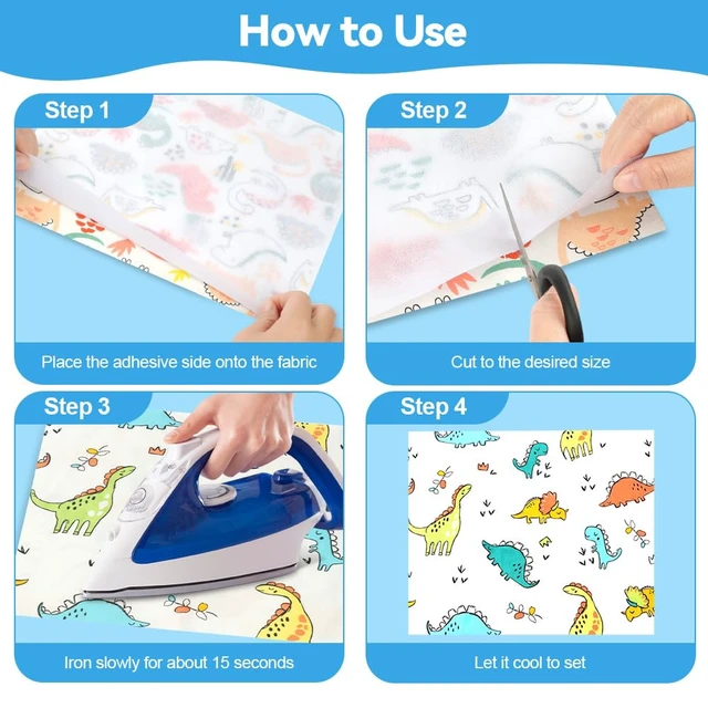 Alt view image 5 of 7 - AUAUY Medium Weight 39.4" x 3yd Fusible Interfacing, White