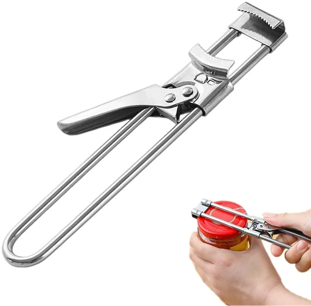 Main image of Stainless Steel Adjustable Multifunctional Can Opener and Jar Opener for Weak Hands
