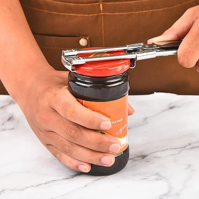 Alt view image 2 of 6 - Stainless Steel Adjustable Multifunctional Can Opener and Jar Opener for Weak Hands