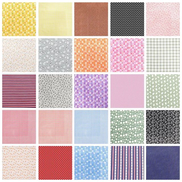 Alt view image 4 of 7 - 12x12 Inch Quilting Fabric Squares 2 Pieces Pink-01