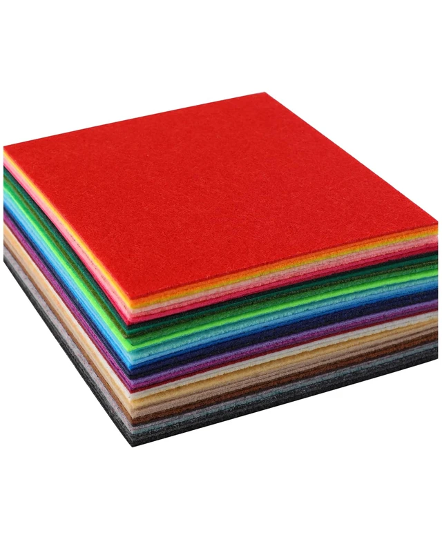 Alt view image 4 of 6 - 42 Pcs 4x4 Inch Stiff Felt Fabric Squares for Crafts Sewing