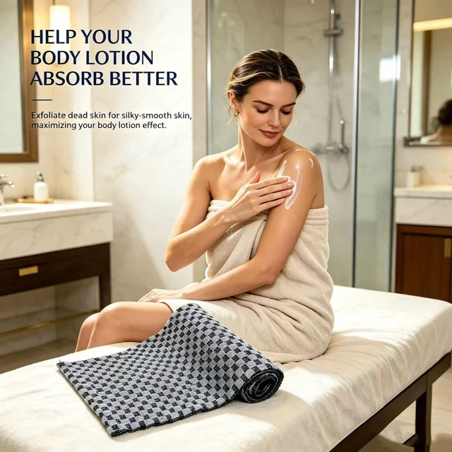 Alt view image 6 of 6 - Rough Exfoliating Washcloth for Dry, Itchy, Coarse Skin