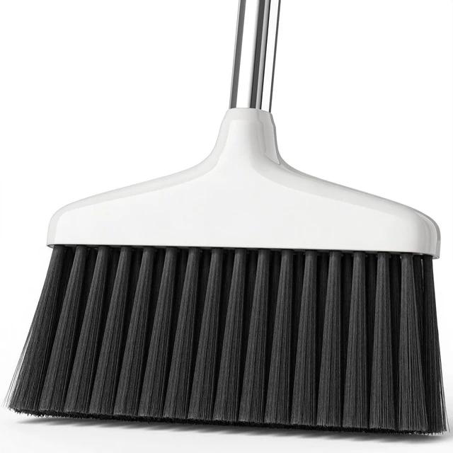 Main image of Handy Broom Indoor/Outdoor Duty Kitchen Broom, 1-Pack White, for Home Garage Kitchen Office Courtyard Lobby Patio Lawn Concrete