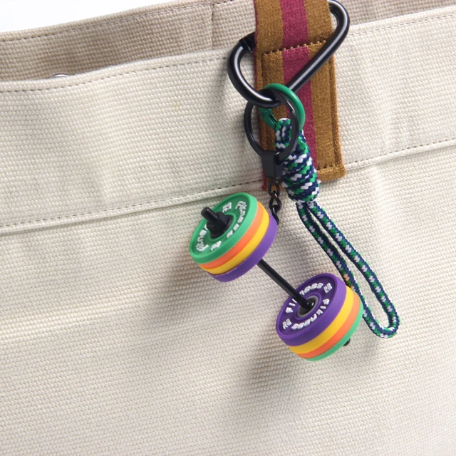 Alt view image 5 of 5 - 3PCS Adjustable Barbell Keychain Set