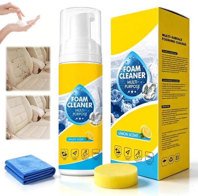 Main image of DOUNIU 4-in-1 Multi Enzyme Foam Cleaner, All-Purpose Deep Cleaning Spray for Car Interior, Kitchen Grease, Bathroom Tiles (1 Pack)