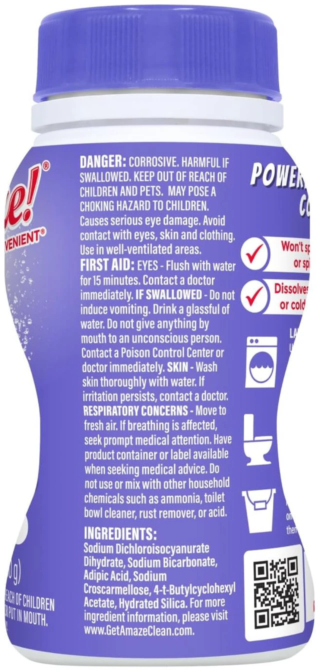 Alt view image 6 of 6 - Amaze Ultra Concentrated Bleach Tablets Lavender Scent 32 Count