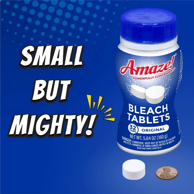 Alt view image 2 of 6 - Amaze Ultra Concentrated Bleach Tablets Lavender Scent 32 Count