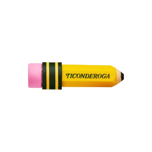 Alt view image 2 of 7 - Ticonderoga Pencil Shaped Erasers, Yellow, 3 Count