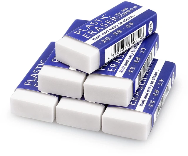 Main image of Tamaki Erasers Large White 6 Pack