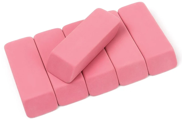 Main image of Tamaki Large Erasers, Pink, 6-Pack