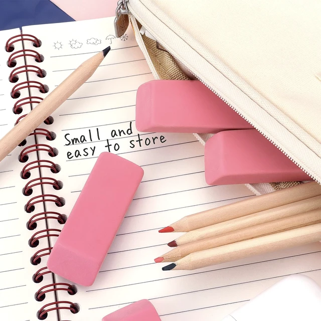 Alt view image 5 of 6 - Tamaki Large Erasers, Pink, 6-Pack