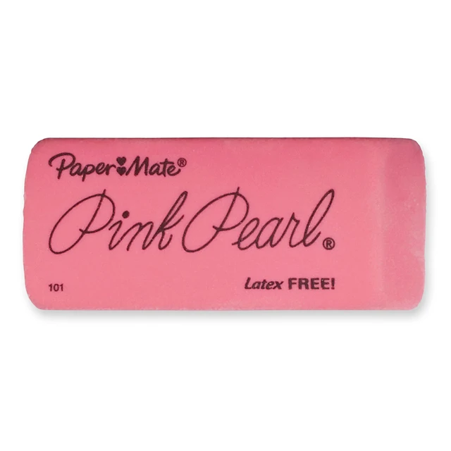Alt view image 2 of 7 - Paper Mate Pink Pearl Erasers Large 3 Count