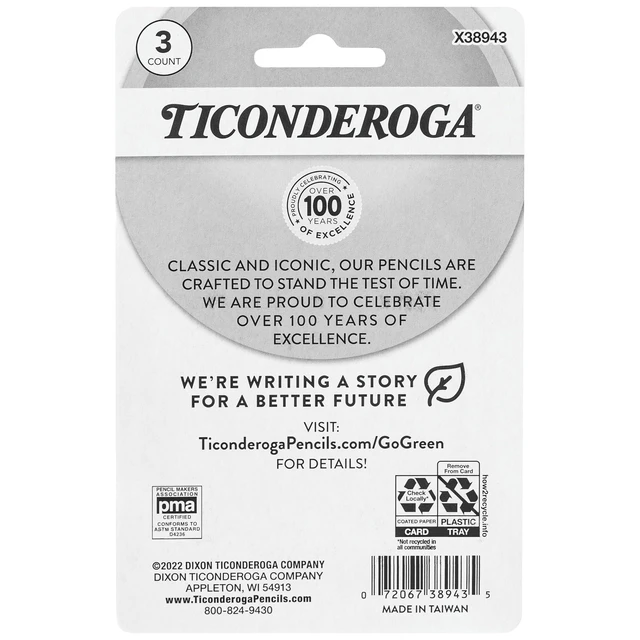 Alt view image 6 of 7 - Ticonderoga Wedge Erasers, Pink, 3 Count