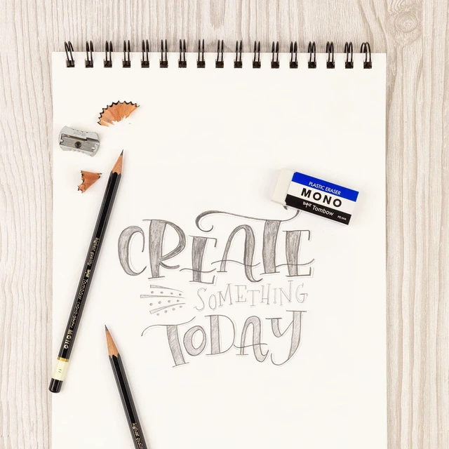 Alt view image 2 of 6 - Tombow 57324 MONO Eraser Medium White 3-Pack