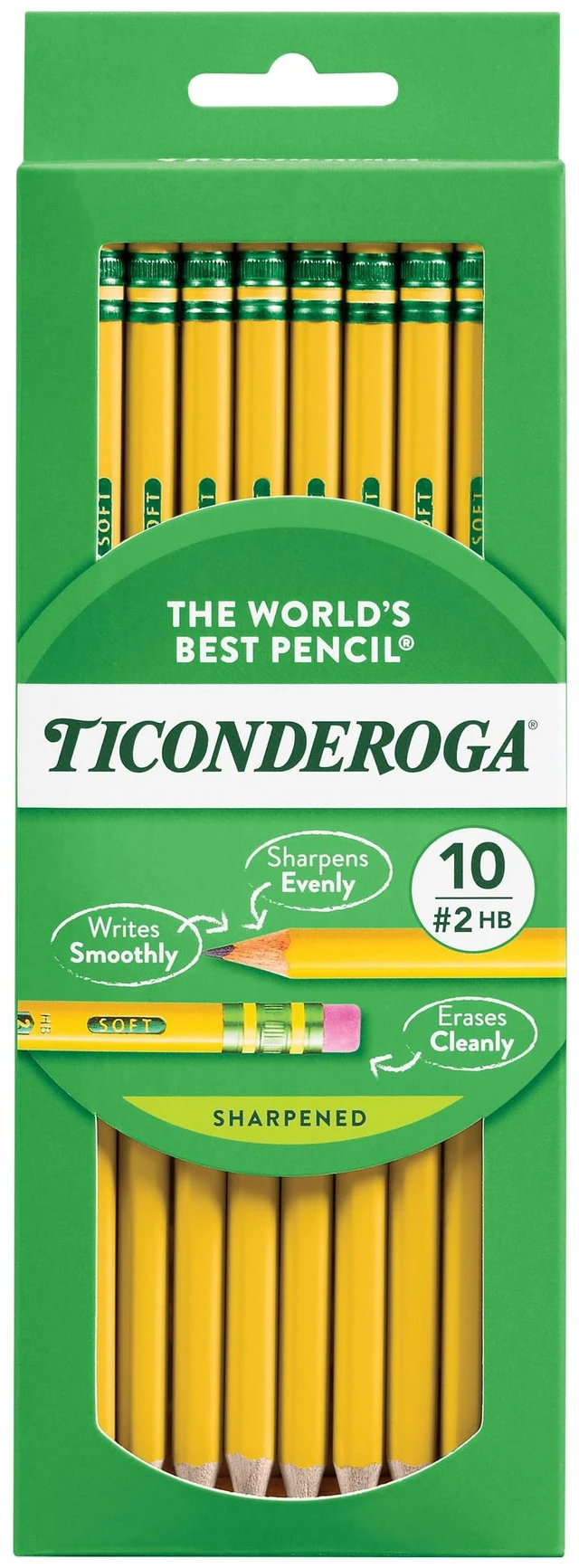 Main image of Ticonderoga Wood-Cased Pencils, Pre-sharpened