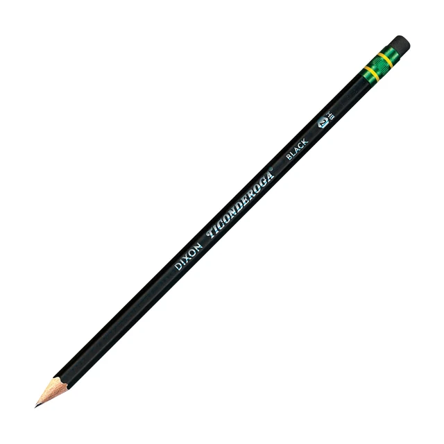 Alt view image 4 of 6 - Ticonderoga Wood-Cased Pencils, #2 HB Soft, Black, 12 Count