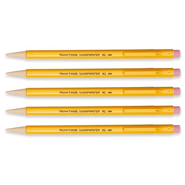 Alt view image 4 of 4 - Paper Mate 3037631PP SharpWriter Mechanical Pencils, 0.7mm, Twistable Tip, 5 Count