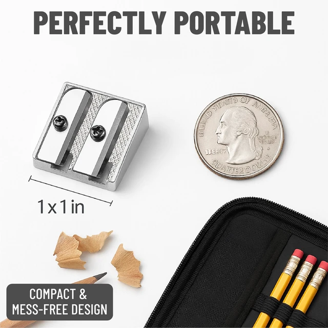 Alt view image 2 of 6 - Mr. Pen Handheld Metal Pencil Sharpener, 6 Pack