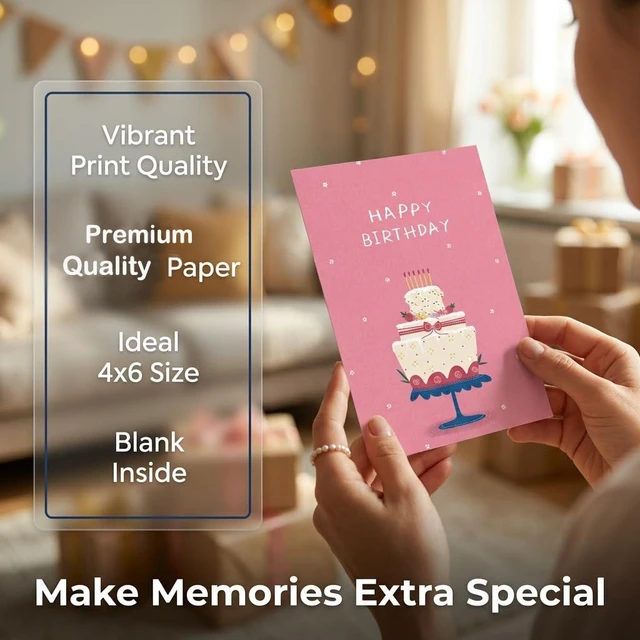 Alt view image 3 of 6 - 12 Pcs 4x6 Inch Colored Happy Birthday Cards with Envelopes and Stickers