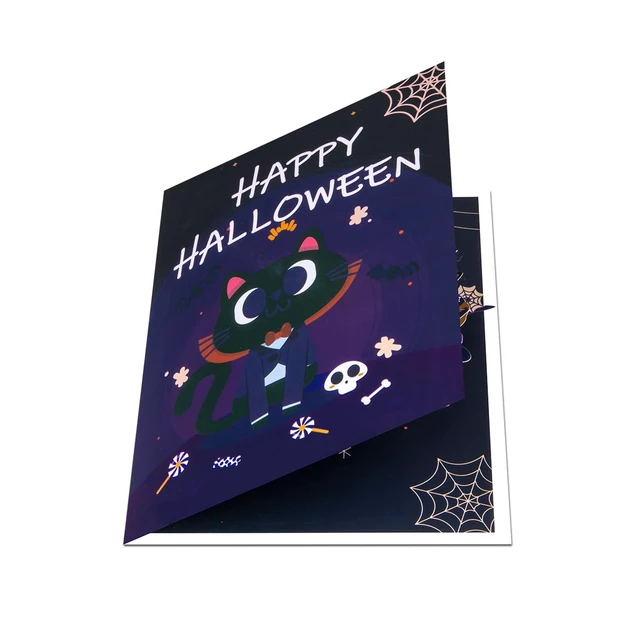 Alt view image 4 of 6 - Pop Up Greeting Card - Halloween Funny Animals Themed