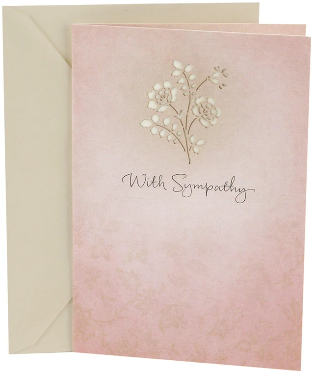 Main image of Hallmark Sympathy Greeting Card (Thoughts and Prayers Are With You)