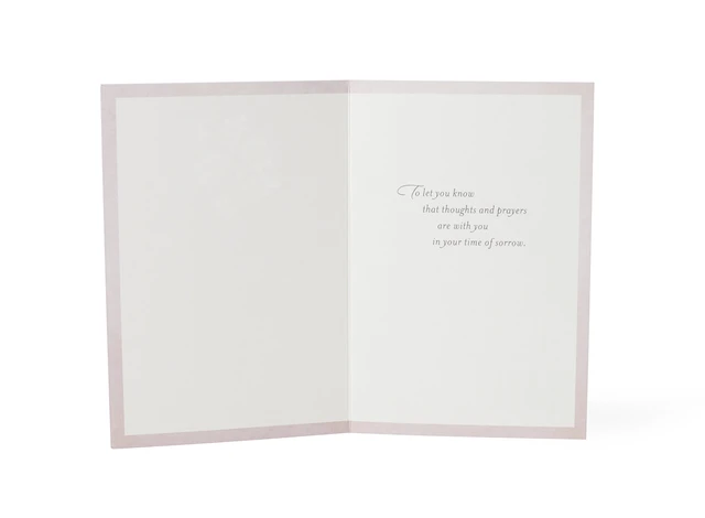 Alt view image 4 of 6 - Hallmark Sympathy Greeting Card (Thoughts and Prayers Are With You)