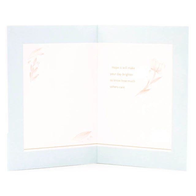 Alt view image 2 of 3 - Hallmark Thinking of You Card Brighten Your Day Flower Pattern