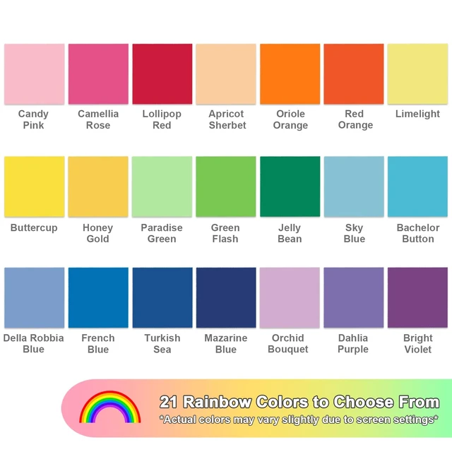 Alt view image 4 of 6 - 42pcs 2.5" Pre-Cut Rainbow Solid Cotton Fabric Squares Mini Charm Pack