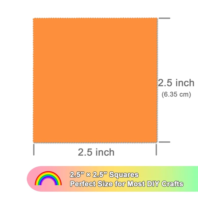 Alt view image 2 of 6 - 42pcs 2.5" Pre-Cut Rainbow Solid Cotton Fabric Squares Mini Charm Pack