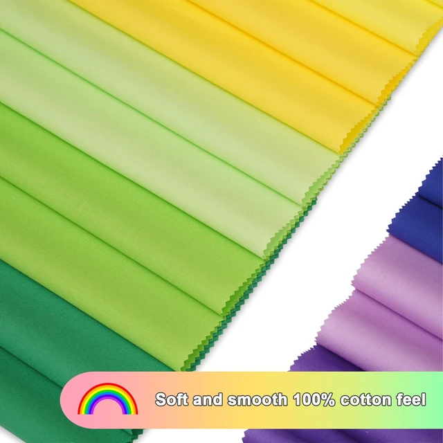 Alt view image 3 of 6 - 42pcs 2.5" Pre-Cut Rainbow Solid Cotton Fabric Squares Mini Charm Pack