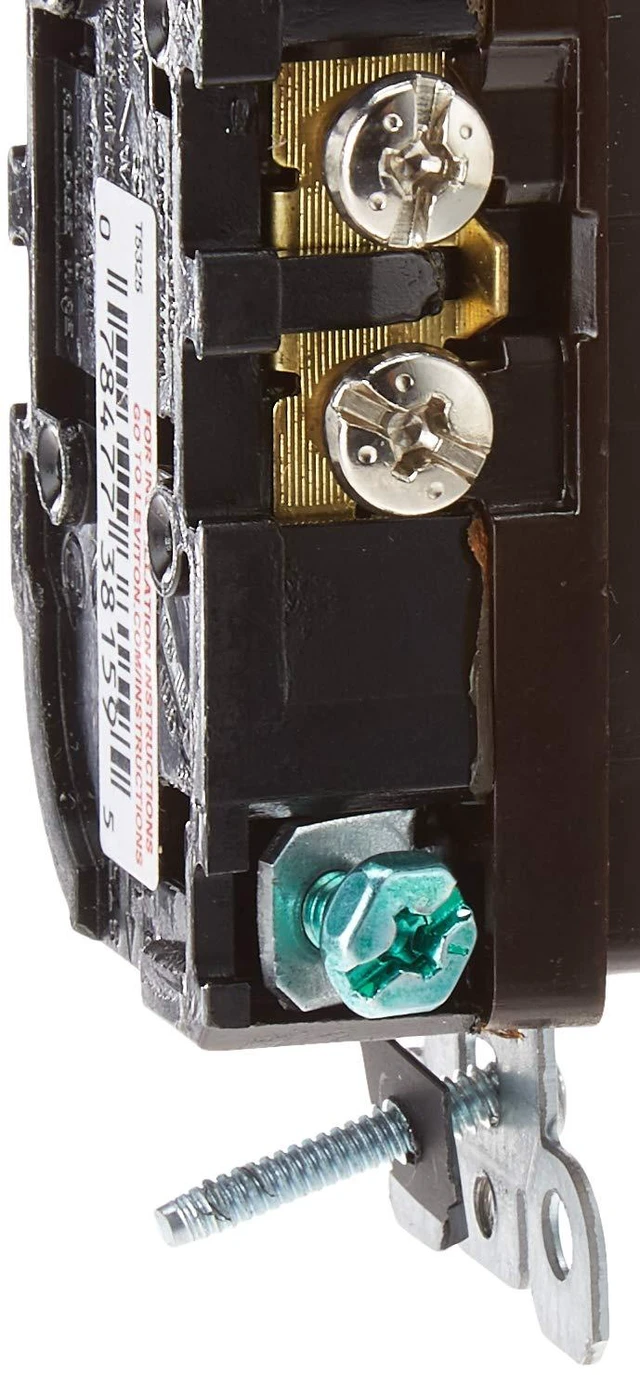 Alt view image 3 of 5 - Leviton T5325 15Amp Decora Tamper-Resistant Duplex Electrical Wall Outlet, Brown