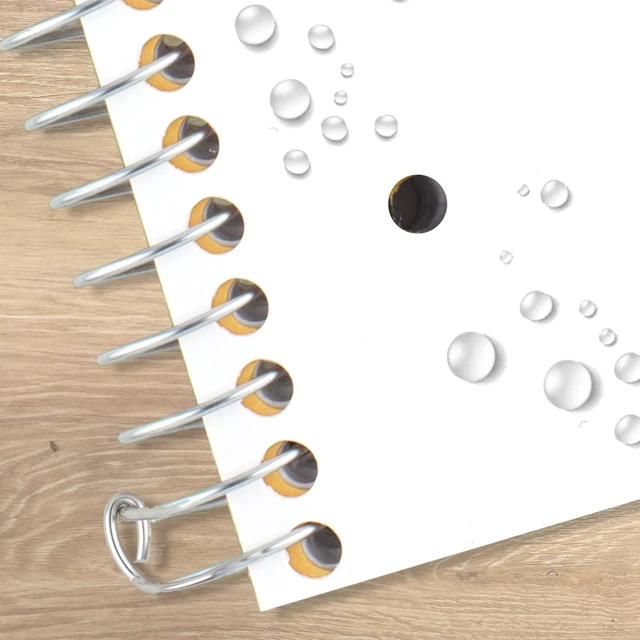 Alt view image 6 of 6 - Five Star 72464 3 Subject College Ruled Spiral Notebook + Study App, 8.5" x 11", 150 Sheets, Water Resistant Cover, Fights Ink Bleed, White