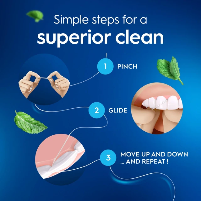 Alt view image 3 of 7 - EssentialFloss Mint Dental Floss Waxed Cavity Defense Value 2 Pack (50m Each)