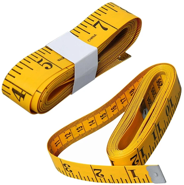 Main image of 2pcs Soft Tape Measure Double Scale 60-inch Flexible with Centimeter Scale on Reverse Side for Sewing Tailor Craft