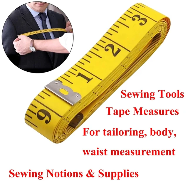 Alt view image 4 of 7 - 2pcs Soft Tape Measure Double Scale 60-inch Flexible with Centimeter Scale on Reverse Side for Sewing Tailor Craft