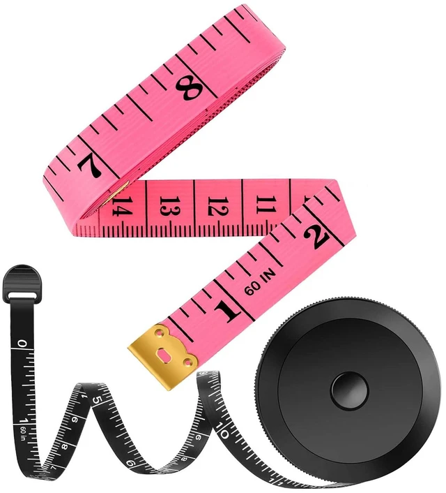 Main image of iBayam 2 Pack Tape Measure 60"/150cm for Body Fabric Sewing
