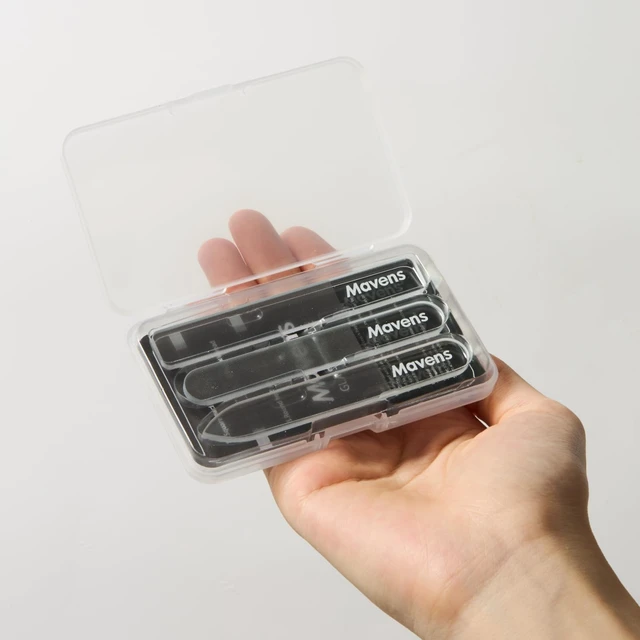 Alt view image 7 of 7 - Mavens Professional Glass Nail File Set with Case - Crystal Fingernail Files for Natural Nails, Reusable Portable Manicure Pedicure Tool, Home Travel Gift for Women