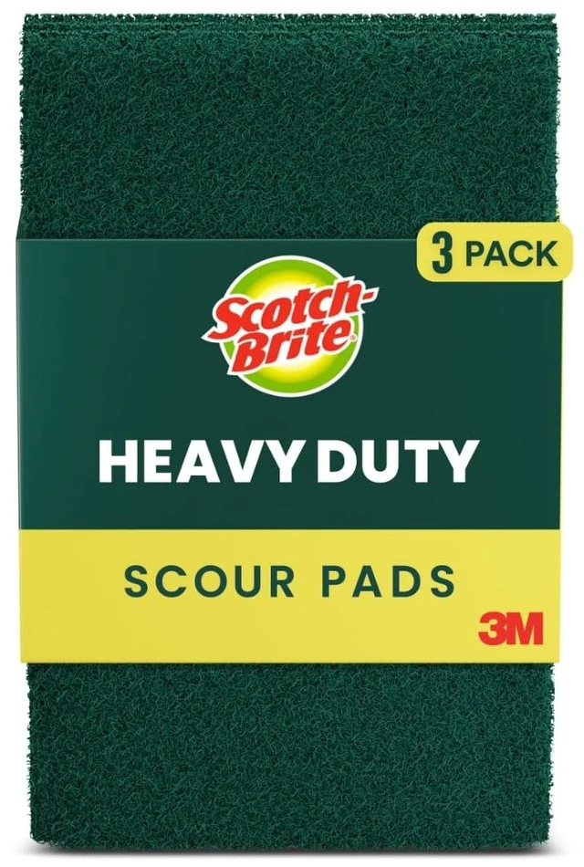 Main image of Heavy Duty Scouring Pad, Scotch-Brite, 3 Pack