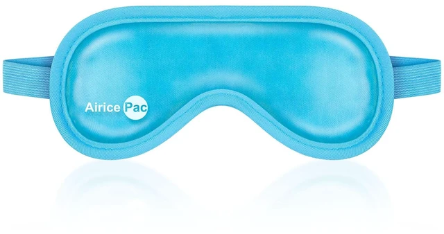 Main image of AiricePac Cold Eye Mask, Gel Eye Ice Pack - Reusable Cold Compress for Dry Eyes, Dark Circles, Migraines, Eye Surgery, Skin Care