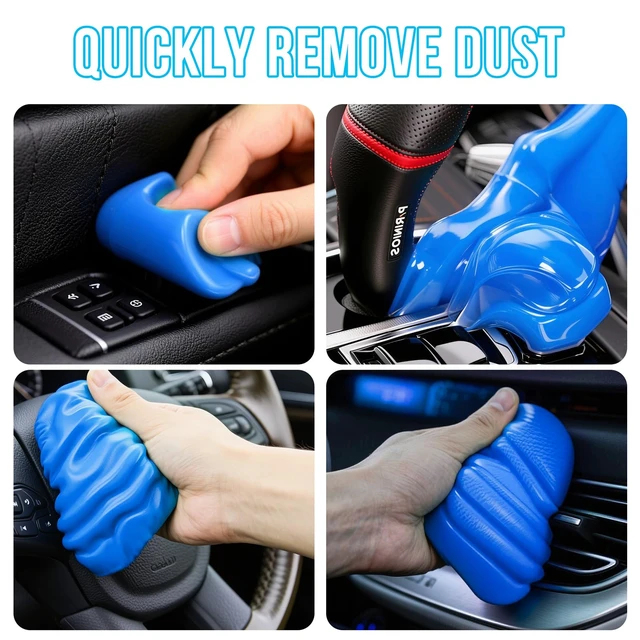 Alt view image 3 of 6 - Car Cleaning Gel Detailing Putty, Universal Car Interior Cleaner Slime, Auto Detailing Tools, Dust Remover Cleaning Kit - 5.6oz