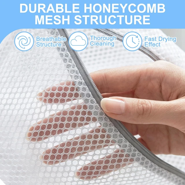 Alt view image 4 of 7 - Mesh Laundry Bags 3Pcs 12x16 Inches