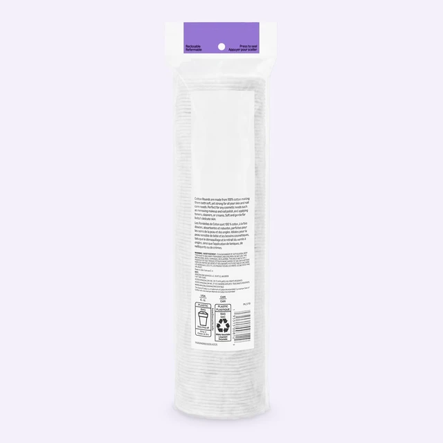 Alt view image 5 of 5 - Essentials 100% Cotton Rounds, 100 Count